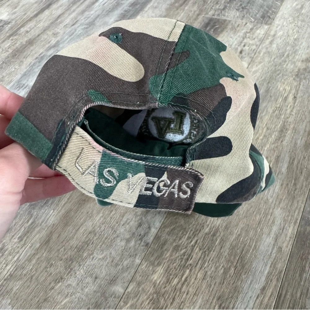 KosKash Headgear Las Vegas, Nevada Camo Green Baseball Hat - Picture 3 of 6